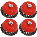 Neilsen Twist Knot Wire Cup Brush M14 125mm by Neilsen