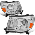 Fit 05-11 Toyota Tacoma Pair Chrome Housing Amber | Built Supply Co