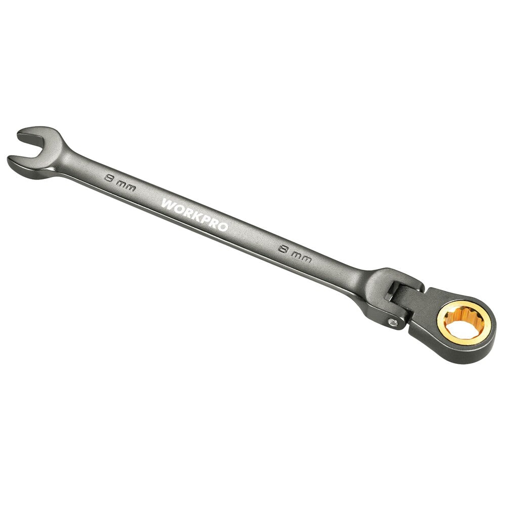 WORKPRO 8mm Flex-Head Ratcheting Wrench by WORKPRO