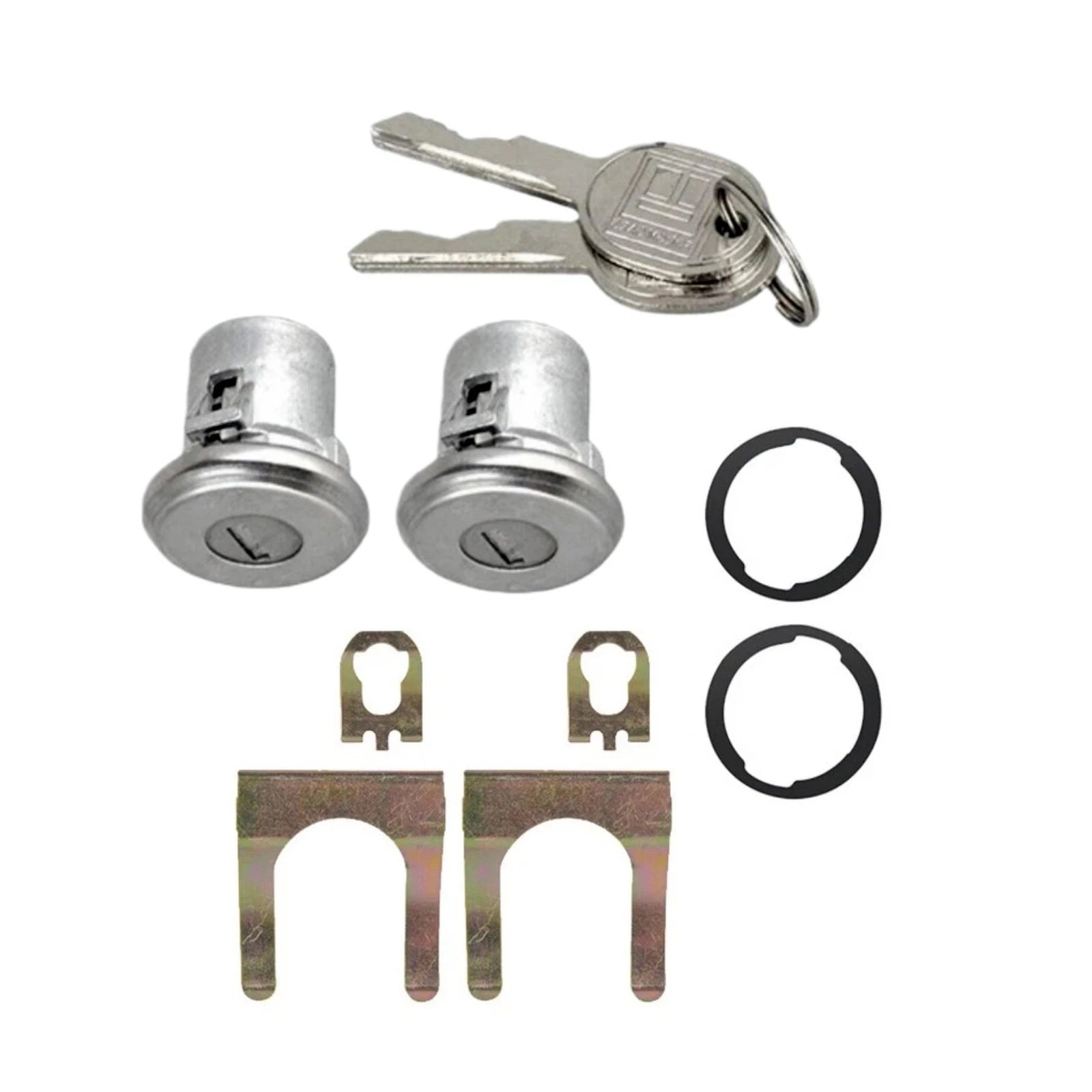 New Replacement 5070006 Door Lock Cylinders With 2 Keys For Gm Cars