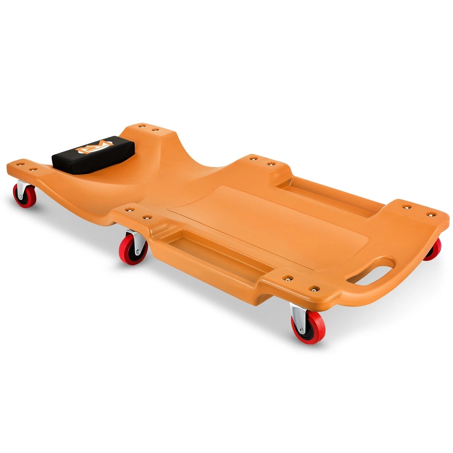 36"x 17" 200lbs Orange Mechanic Blow Molded Ergonomic Hdpe Automotive