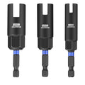 WORKPRO 3PC Power Wing Nut Driver Bit 9-15mm 1/4 Hex Shank Nut Driver Bit Socket