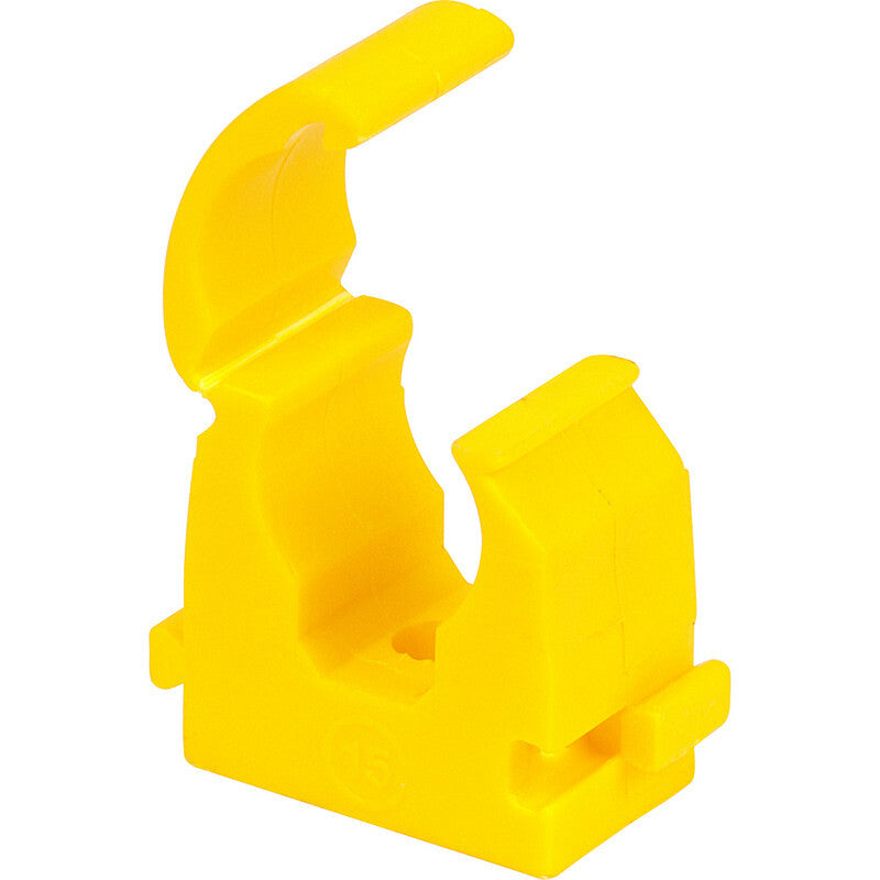 Talon Single Hinged Clip 28mm Yellow