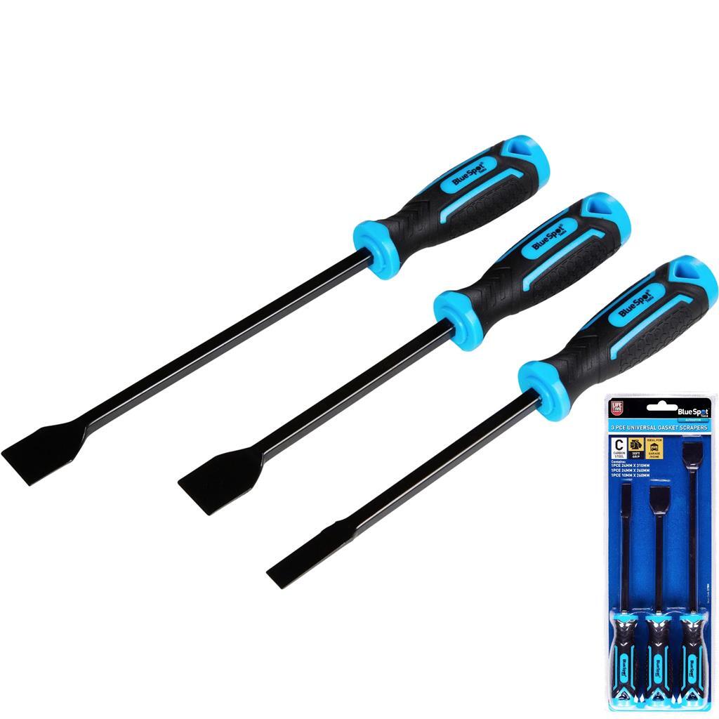 Bluespot 3pc Long Reach Scraper Set - Gaskets and Seals by Bluespot