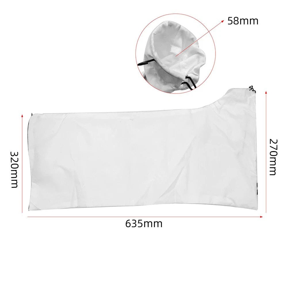 Dust Collection Bag For Wood For Cutting Machine 635mm X 350mm White