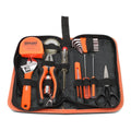 18 Pc Home/indoor Repair Handy Tool Set Wrench Plier Mini Led Flash