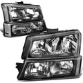 For 2003-2006 Chevy Silverado Black Housing Clear | Built Supply Co