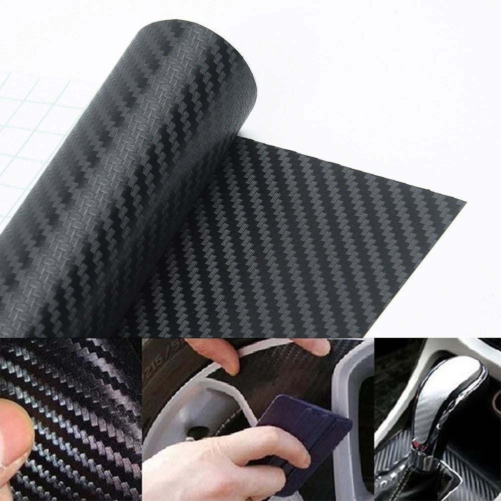 127*30cm Automobile Car Body 3d Carbon Fiber Vinyl Wrap Sheet Roll