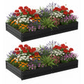 WORKPRO 7.5x4x1ft 2PK Outdoor Galvanized Raised Garden Bed RustResistant Planter