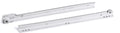 White 12" Epoxy Coated Euro Roller Drawer Slides 3/4 Extension, 55lb