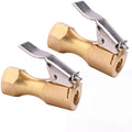 Durable Tire Inflatable Straight Open Flow Lock-on Air Chuck With Clip