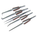 5 Tweezers Jewelry Soldering Fiber Grip Cross Locking Set Bent &