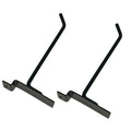 6" Slatwall Hook Panel Display Hooks, 1/4" Thickness Metal, Black -