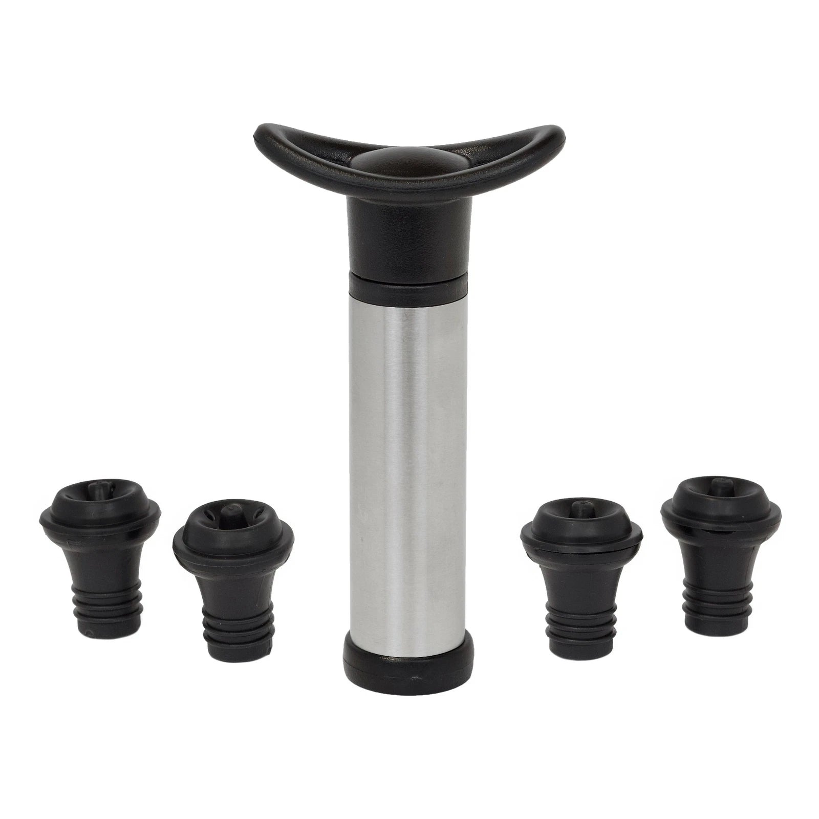 Stikk Home Vacuum Wine Saver Pump And 4 Wine Bottle Plugs Corks
