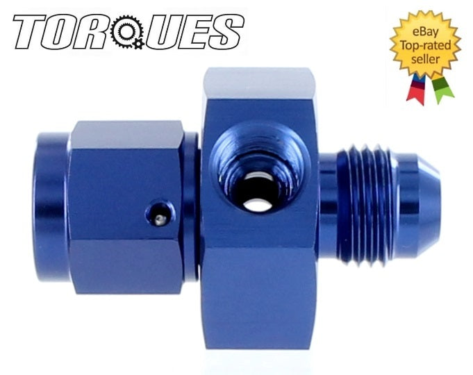 An -6 (an6 Jic) Male to Female Twin 1/8" Npt Gauge/ Sensor Side Port