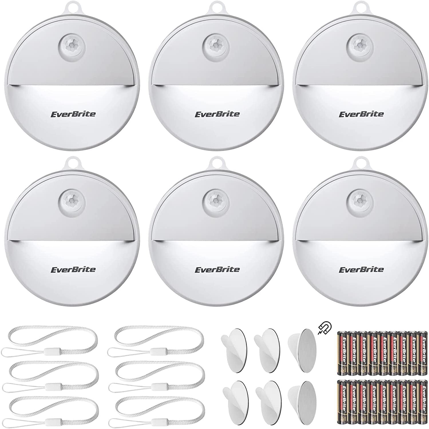 EverBrite LED Motion Sensor Night Light, Automated On& Off with 18 AAA Batteries
