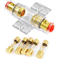 Agu Fuse Holder 100a For 4-10 Gauge Wire With Sealing Cap For 12V Car