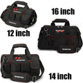 Workpro 12"/14"/16" Close Top Wide Mouth Tool Storage Bag Rubber Base