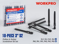 10pc Slotted Phillips Screwdriver Bit Set