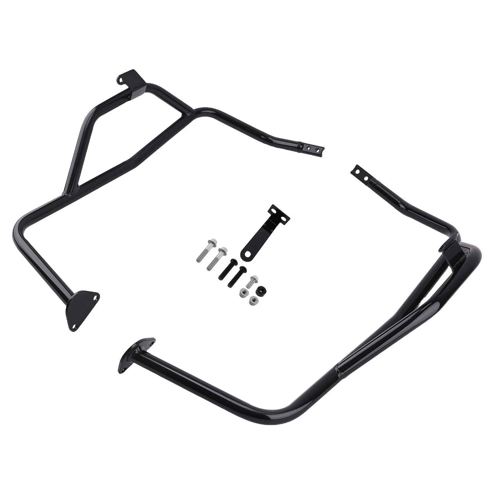 Front Lower Engine Guard Crash Bar for Kawasaki KLR650 2022-2025 Steel Black
