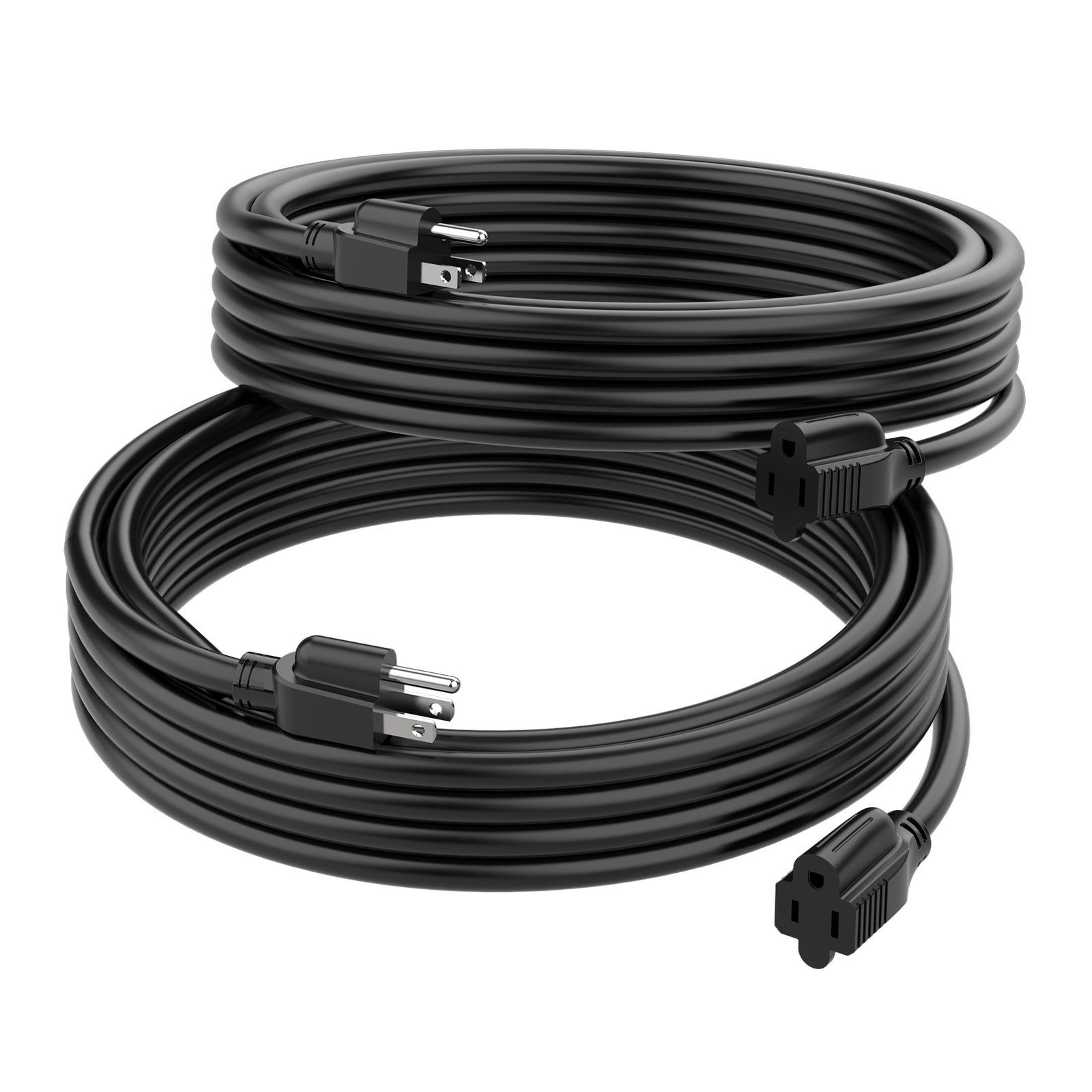 2-Pack Extension Cord Short Extension Cord Copper 6ft 16/3 Sjtw 13a 3