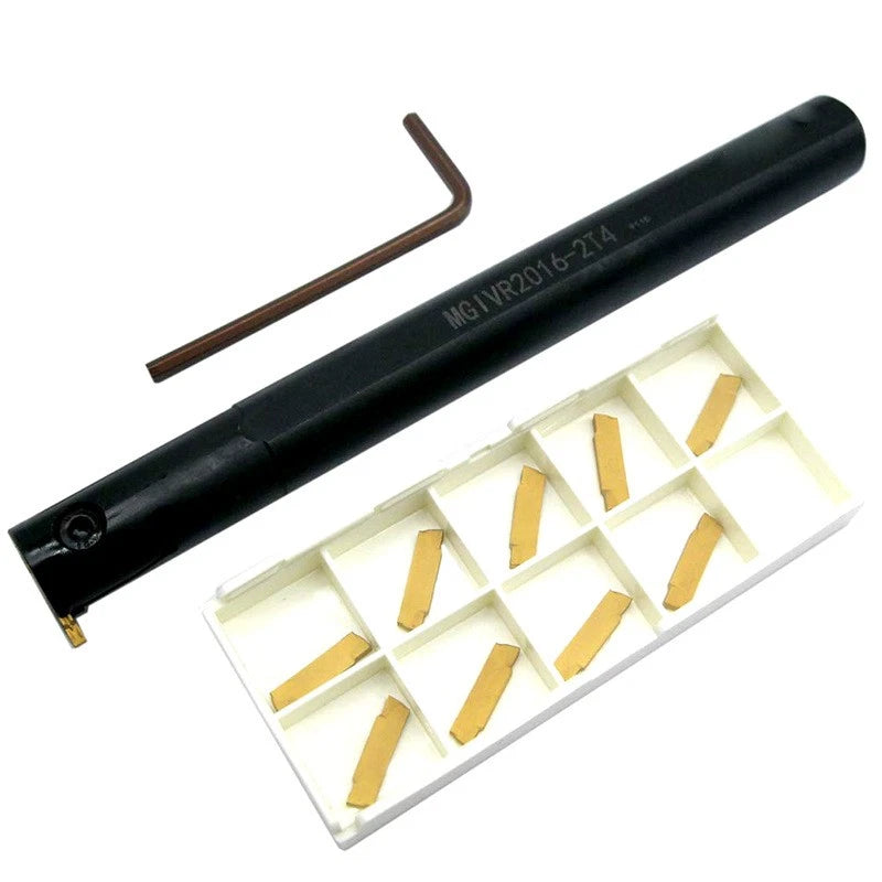 Boring Bar Tool Holder + Mgmn200-g Carbide Inserts