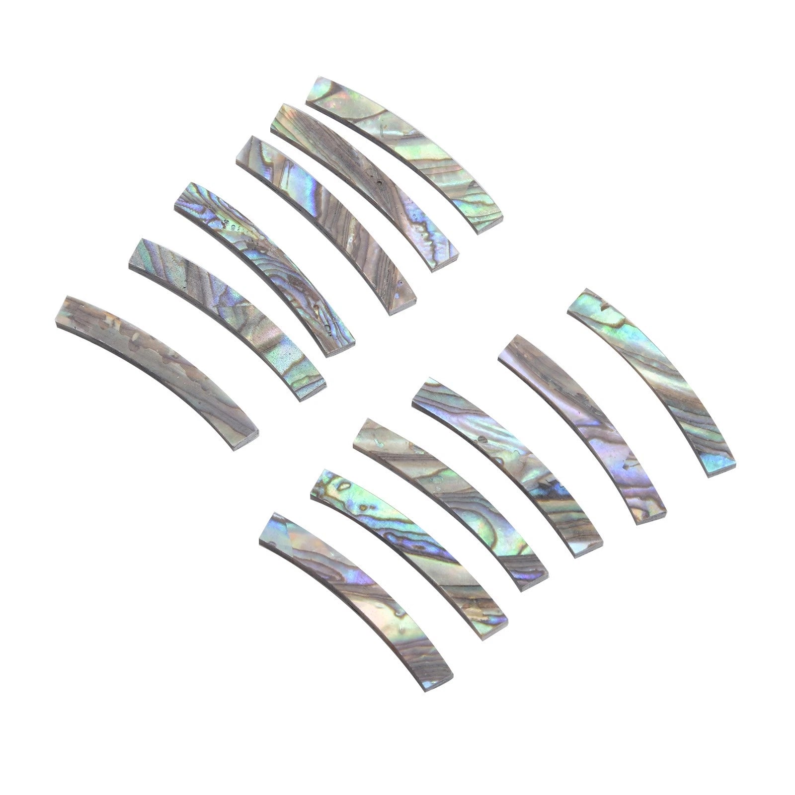Natural Abalone Shell Inlay For Guitar Rosette 4mm Curved Circle