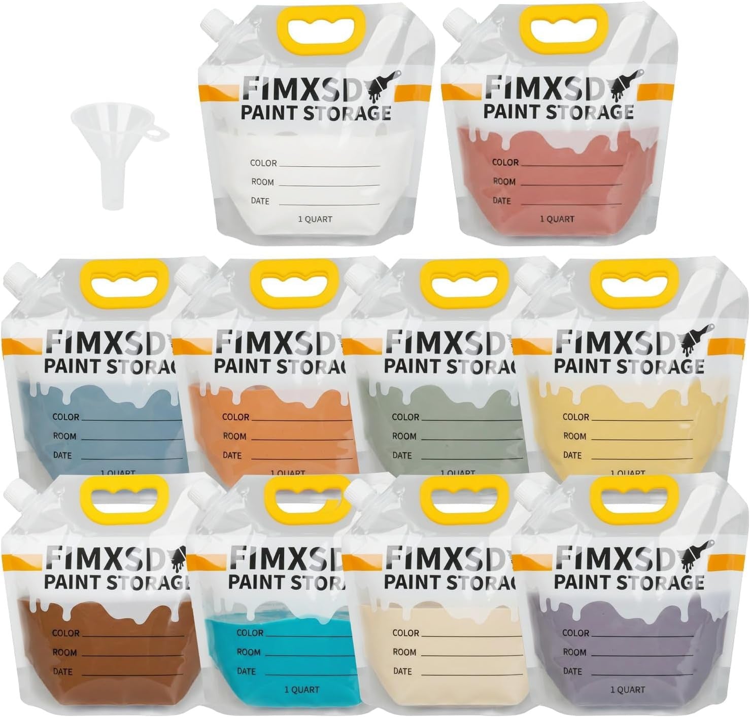 10 Pack Paint Storage Bags - 16-Mil Ultra-Thick Airtight Paint Pouches