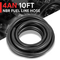 4an Fuel Line Hose 10ft Nitrile Rubber (Nbr) 1/4" Inner Diameter Oil