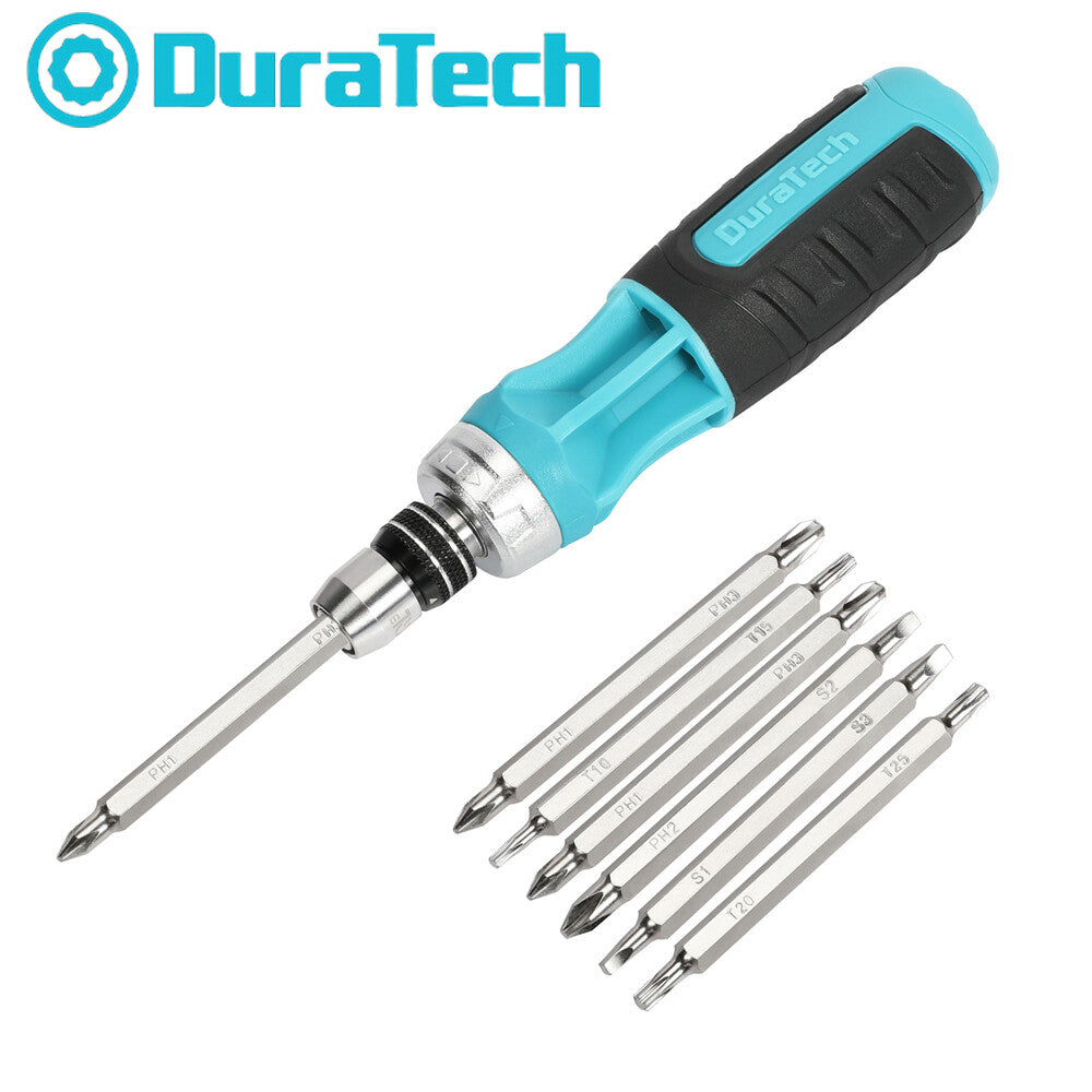 Duratech 12-in-1 Ratcheting Screwdrivers Multi-Bit Screw Drivers