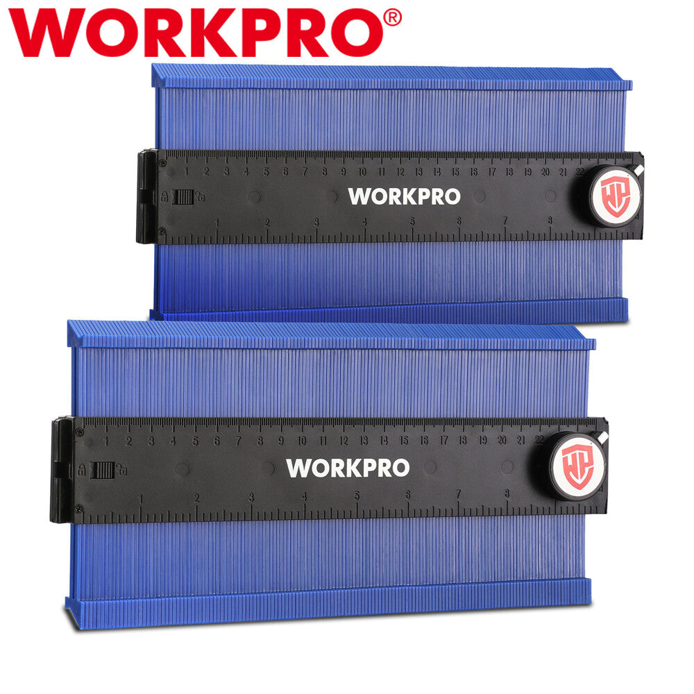WORKPRO 2PC 10" Connectable Contour Gauge Duplicator w/Lock Outline