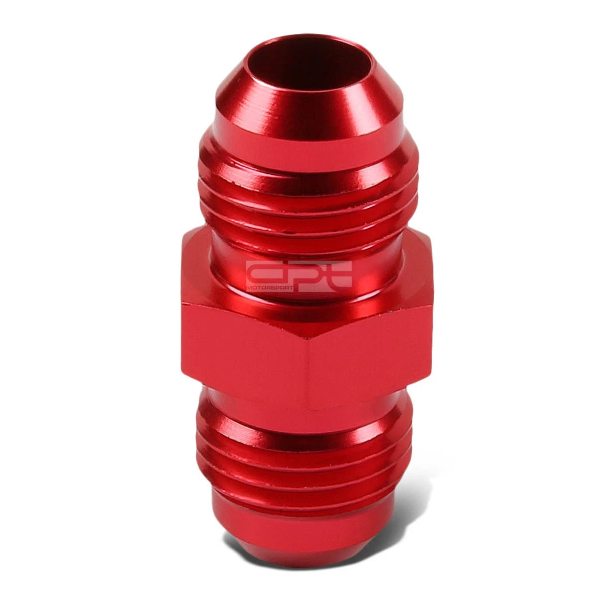 8an An-8 Male Straight Coupler Adapter Flare Red Gas/oil/h20 Anodized