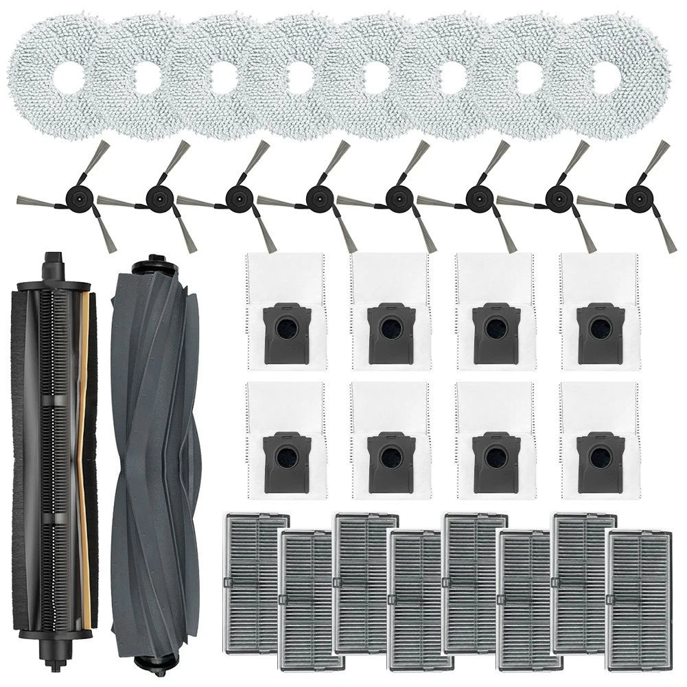 For Mova E40 Ultra Robot Vacuum Cleaner Parts Bundle 8 Side Brushes 8
