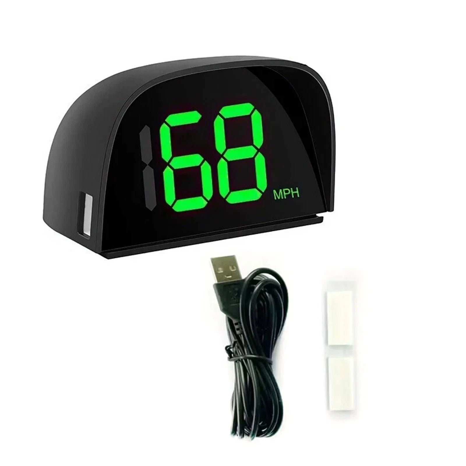 Universal Car Hud Gps Speedometer Mph Green Display Large Digit For