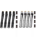 EverBrite Gray/Black LED Pen Light 4PACKS Aluminum Lightweigt Pocket