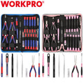 Workpro Pink/blue Precision Repair Tool Set Plier | Built Supply Co