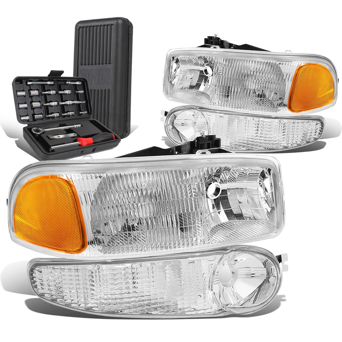 For 2001-2007 Gmc Sierra Yukon Chrome Amber Side | Built Supply Co