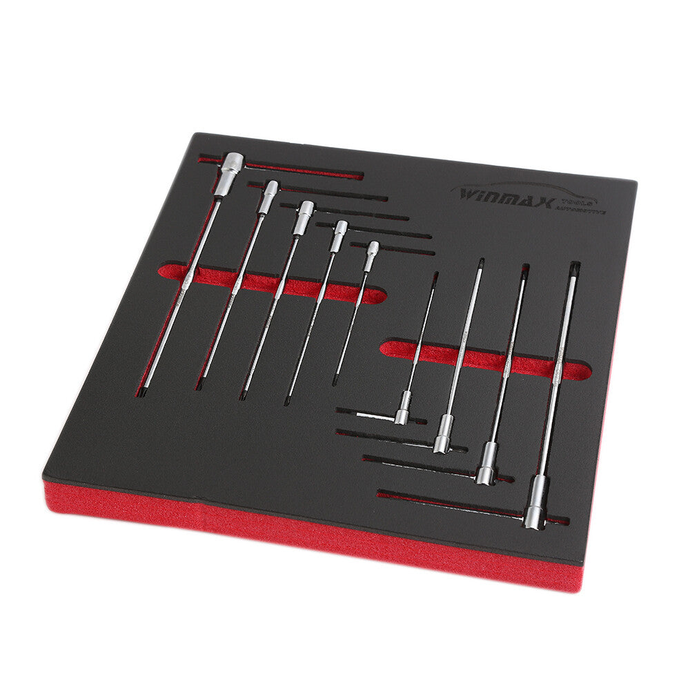Torx Star T-Handle Hex Allen Key Wrench Set 9Pc Speed Sleeves Fast