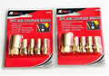 Ate Pro Solid Brass Quick Coupler Air Hose Plug Nipple Fitting Set