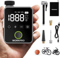 WORKPRO Mini Electric Bike Pump 140 PSI Portable Tire Inflate Pump