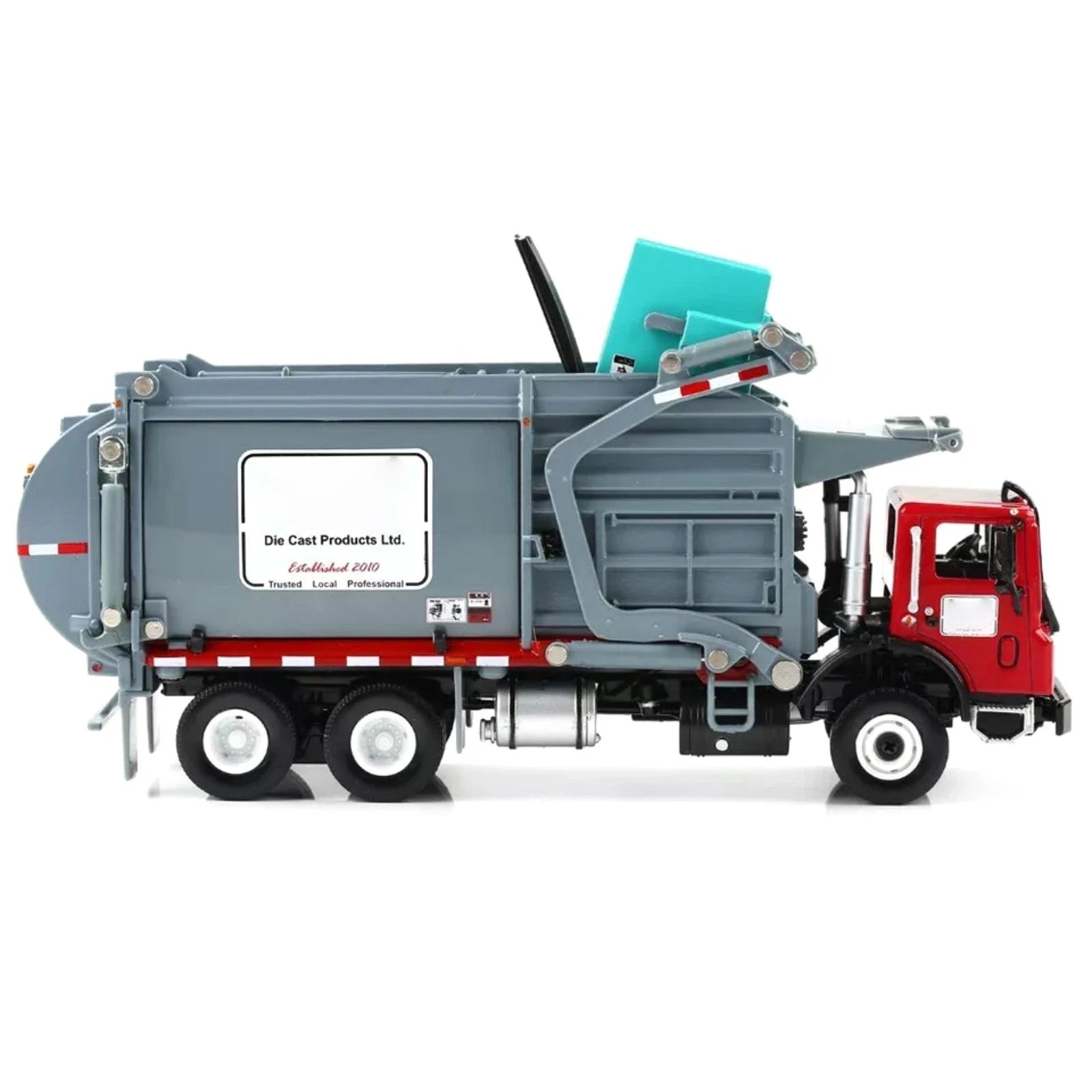 1/24 Scale Diecast Transporter Garbage Truck Vehicle Model Prototype