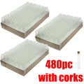 4.8" Clear Glass Tube W/cork Pre-roll Joint Blunt Cig Vials Storage