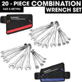 Workpro 20-piece Combination Wrench Set Sae & Metric
