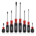 ARROW 8PIECE Magnetic Screwdriver Set Stubby Screwdriver Phillips Flat