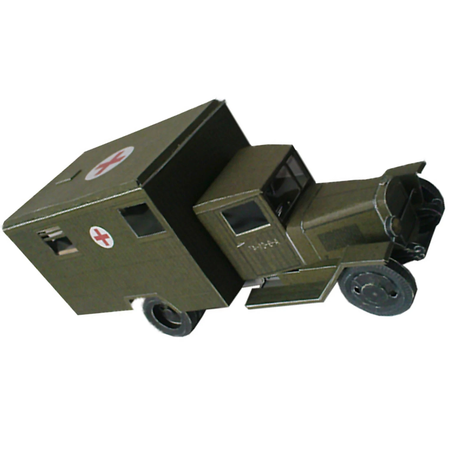 New 1:43 Zis-44 Battlefield Ambulance Army Truck Paper Model Diy Kit