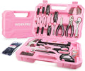 Workpro Pink Household Home Tool Kit, Portable Complete Hand Tools New
