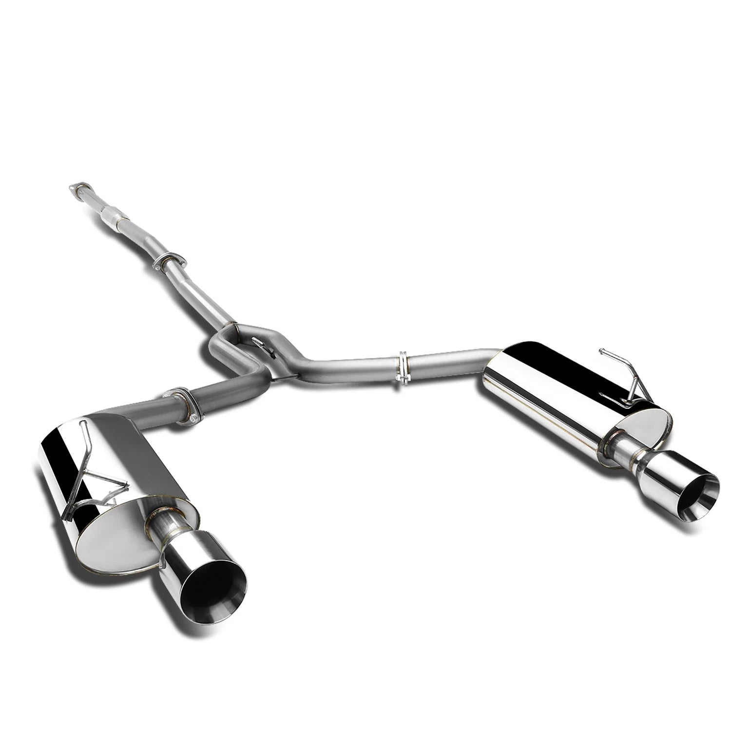 Fit 04-08 Maxima V6 Dual 4" Rolled Muffler Tip | Built Supply Co