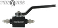 An-3 (3an) Brake Line Lock Shut Off Valve Billet Aluminium Black