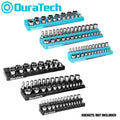 DURATECH Magnetic Socket Organizer Set Tool Cart 6PC 1/2"1/4" 3/8" Dr SAE&amp;Metric