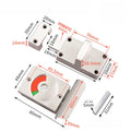 Zinc Alloy Red Green Indicator Lock For Indoor Outdoor Restroom Door